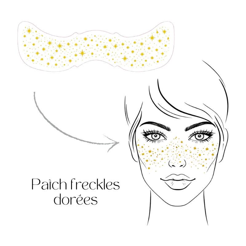 Tatouage éphémère Sioou - freckles dorées