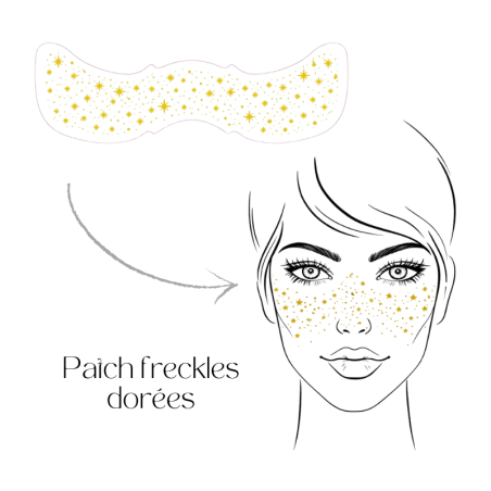 Tatouage éphémère Sioou - freckles dorées