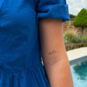 Set of temporary tattoos on the theme of “la dolce vita”