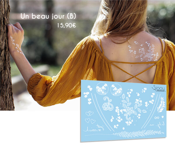 Parure de tattoos blancs - Un beau jour (B)