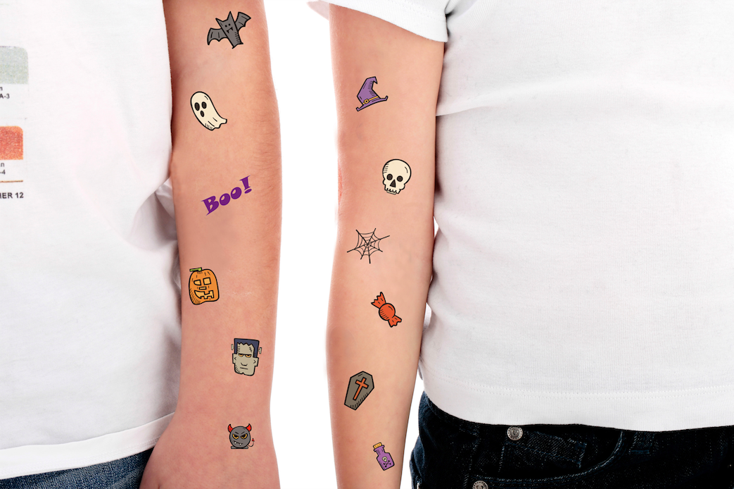 Découvrez le Mini Boo, notre nouvelle planche de tatouages éphémères en édition limitée pour Halloween
