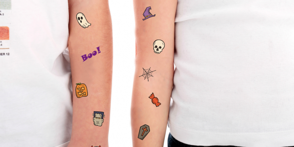 Découvrez le Mini Boo, notre nouvelle planche de tatouages éphémères en édition limitée pour Halloween